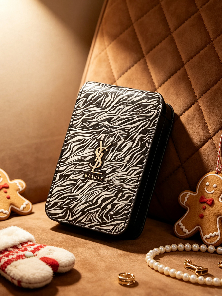 Ysl Beauty Makeup - YSL Zebra Desenli Ruj Saklama Çantası