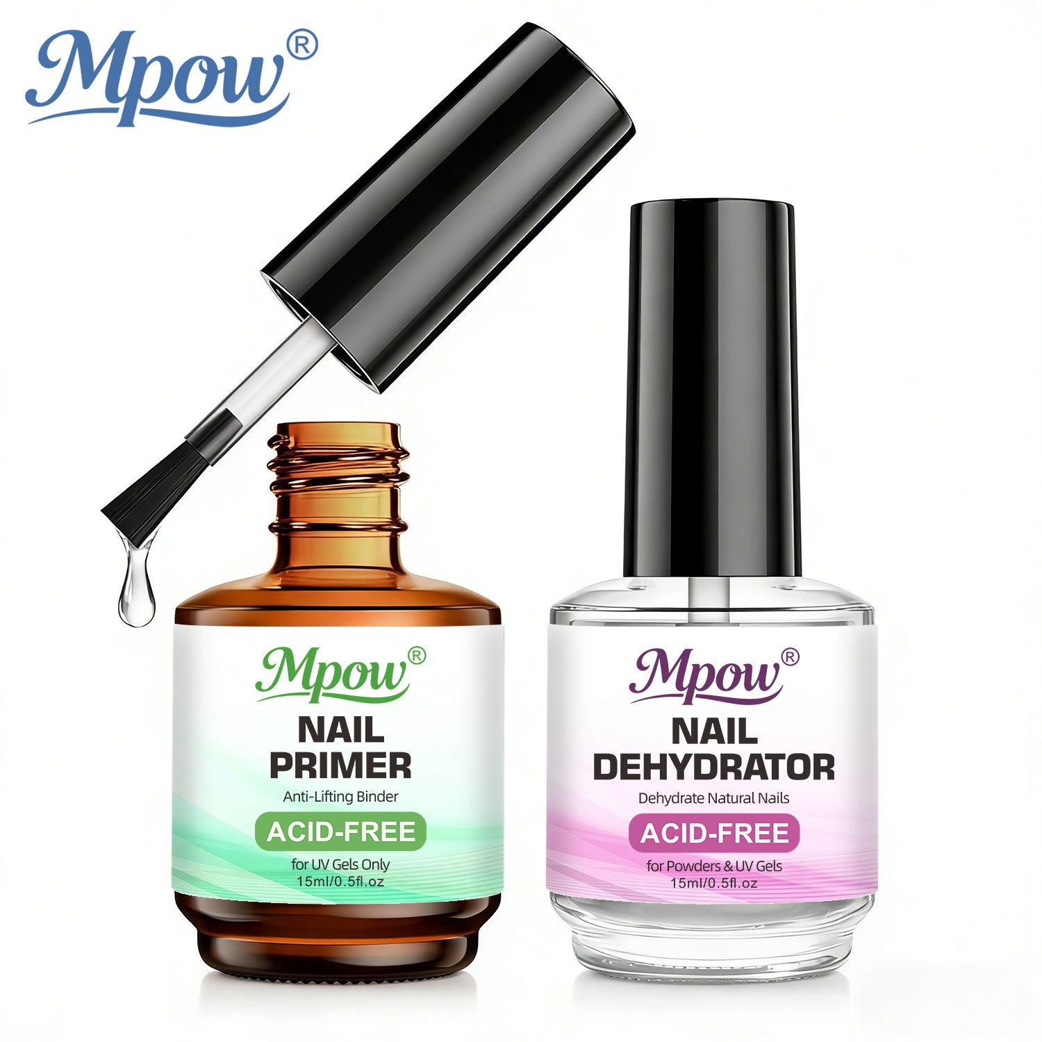 Nail Dehydrator Primer - Mpow 1/2 adet 15ml Tırnak Kurutucu