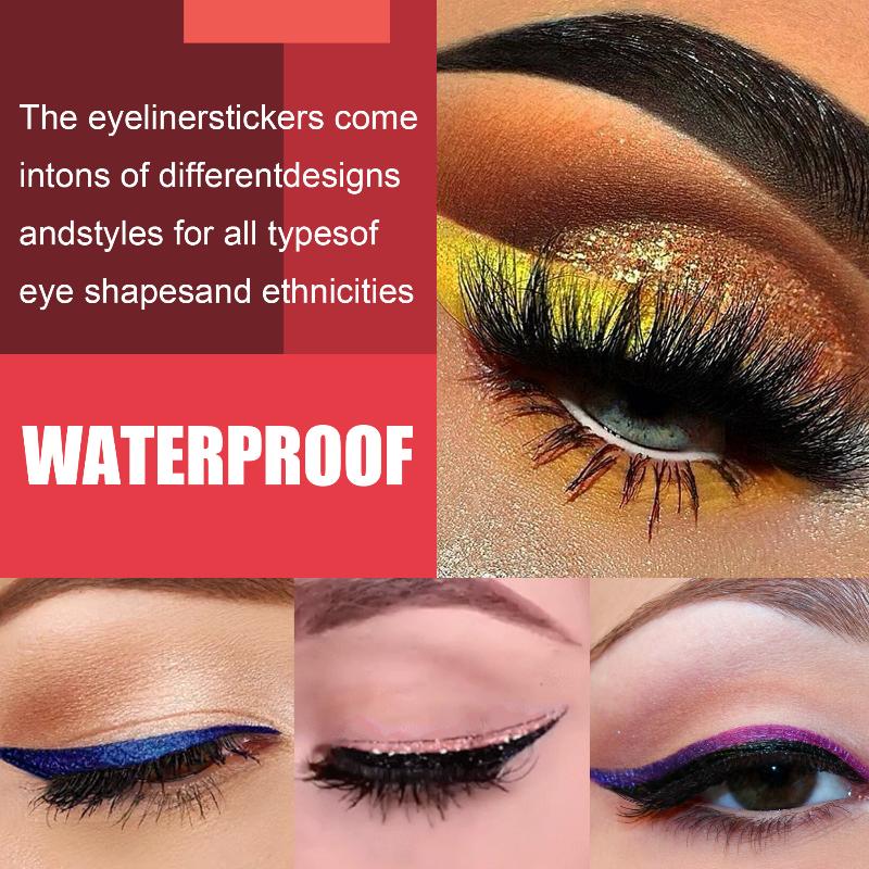 Beauty Makeup Looks - Sahte Kirpikler ve Eyeliner Çıkartma Seti