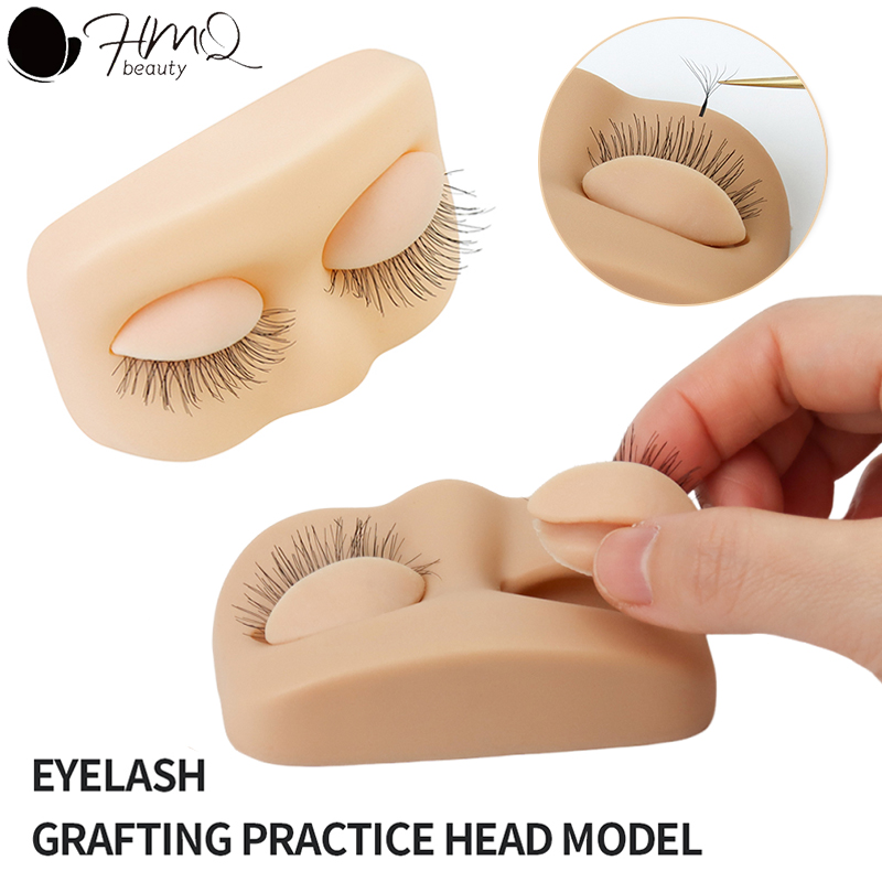 Beauty Makeup Training - Kirpik Uzatma Uygulama Kafası Çıkarılabilir Göz