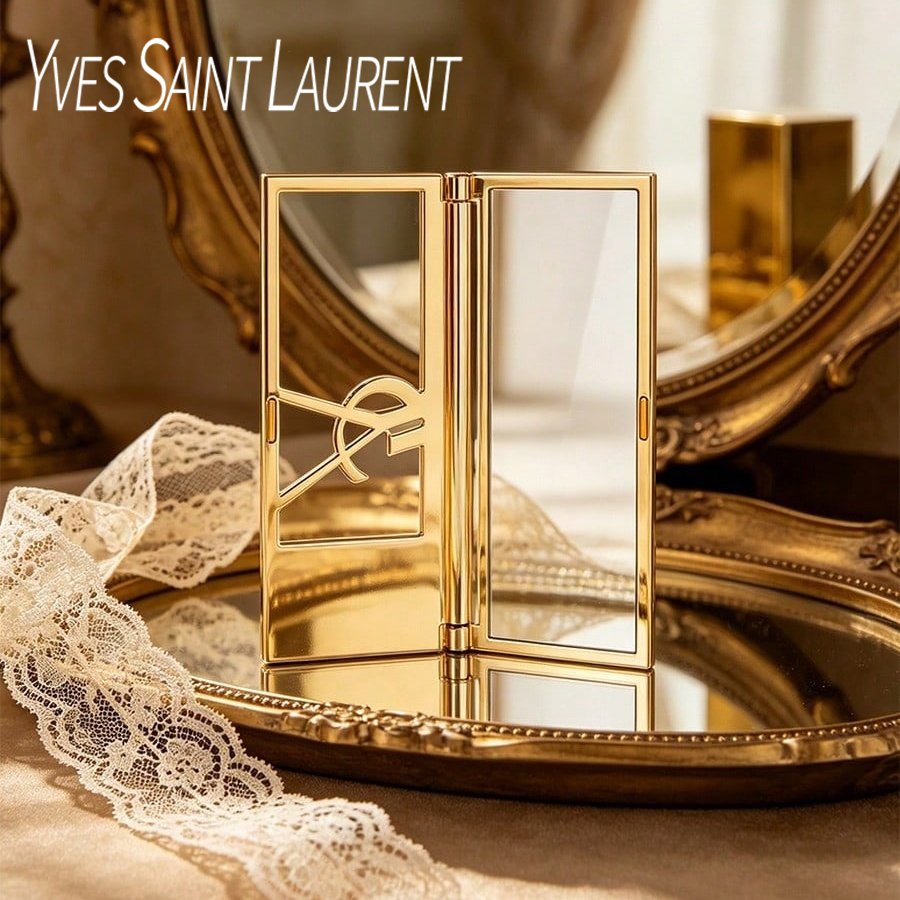 Ysl Beauty Makeup - YSL Lüks Altın Taşınabilir Katlanabilir Makyaj