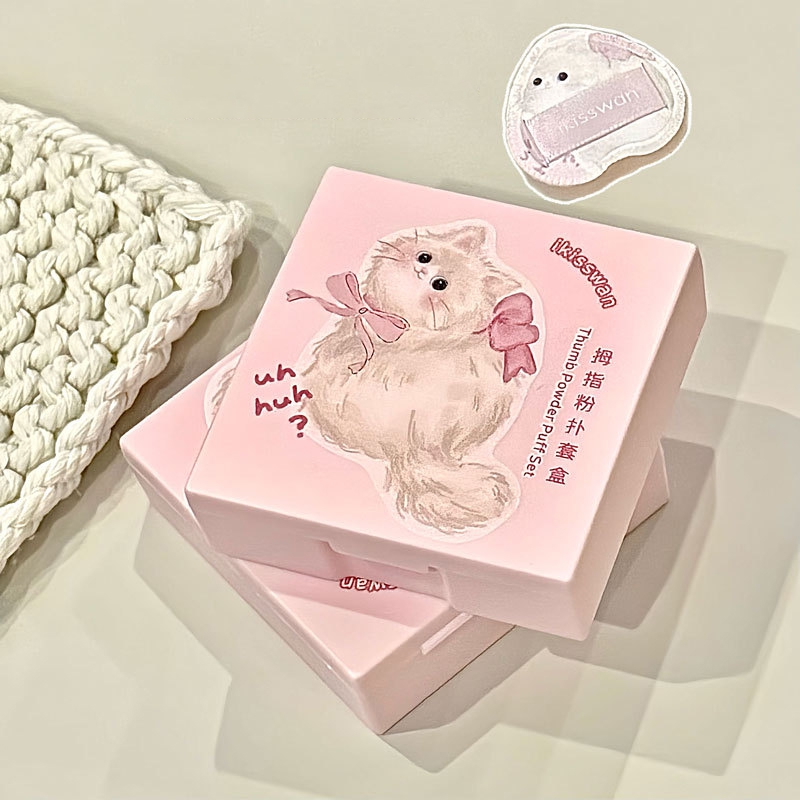 5 adet sevimli Mini parmak puf - Makeup Beauty Set incelemesi ve fiyatı