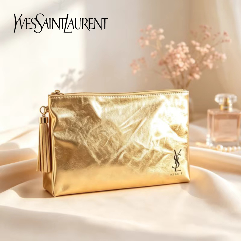 YSL Altın Kozmetik Çantası, Ta - Ysl Beauty Makeup incelemesi ve fiyatı