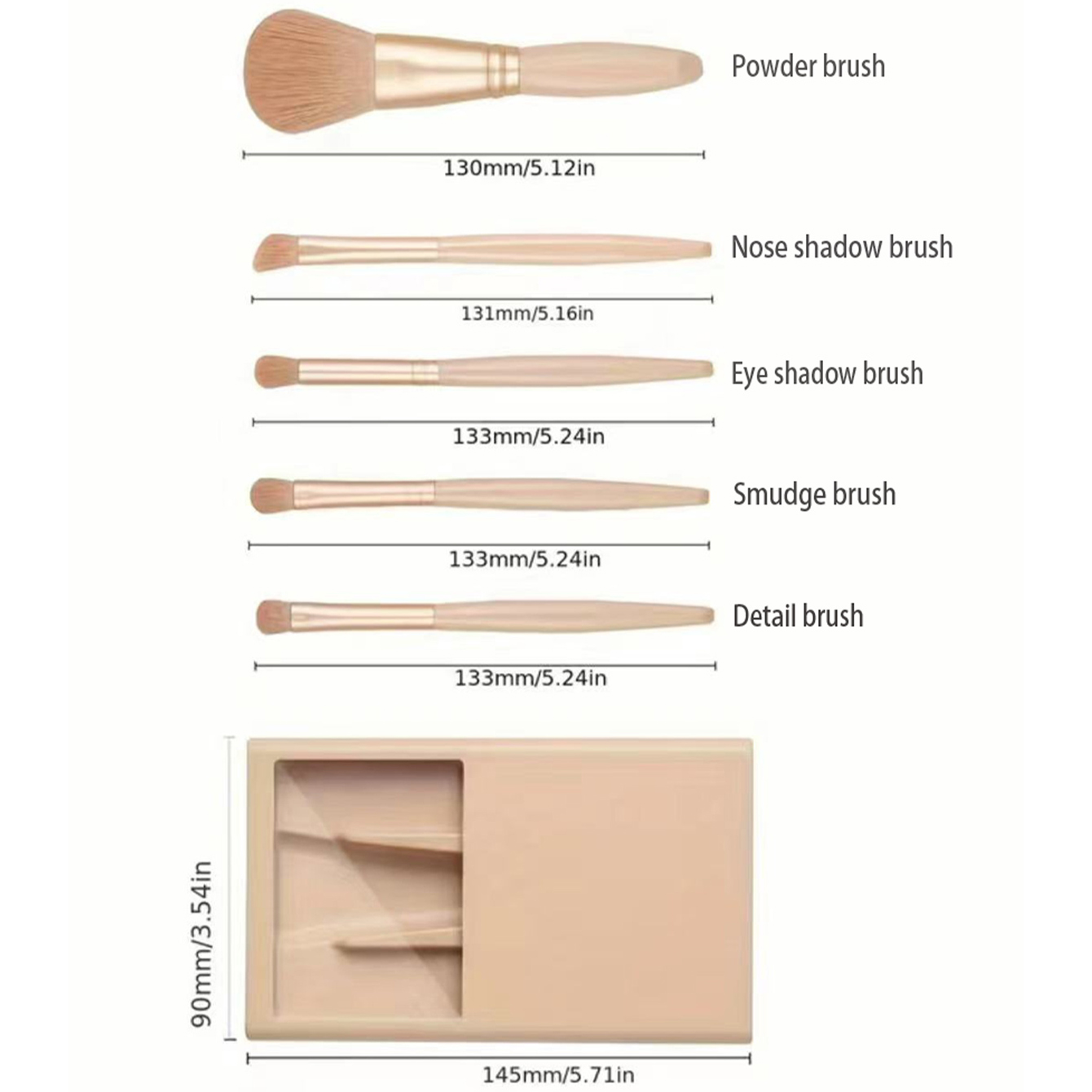 5 adet Kozmetik Fırça Seti Ayn - Makeup Beauty Set incelemesi ve fiyatı