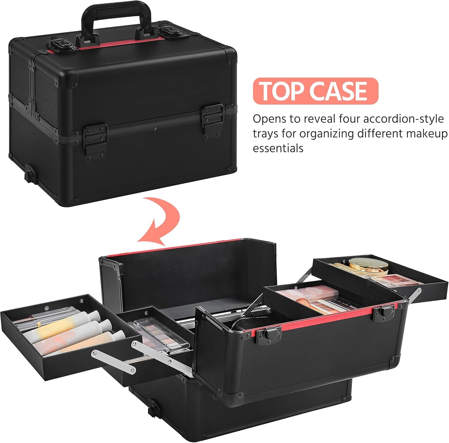 Tekerlekli Makyaj Çantası, Çek - Makeup Beauty Set incelemesi ve fiyatı
