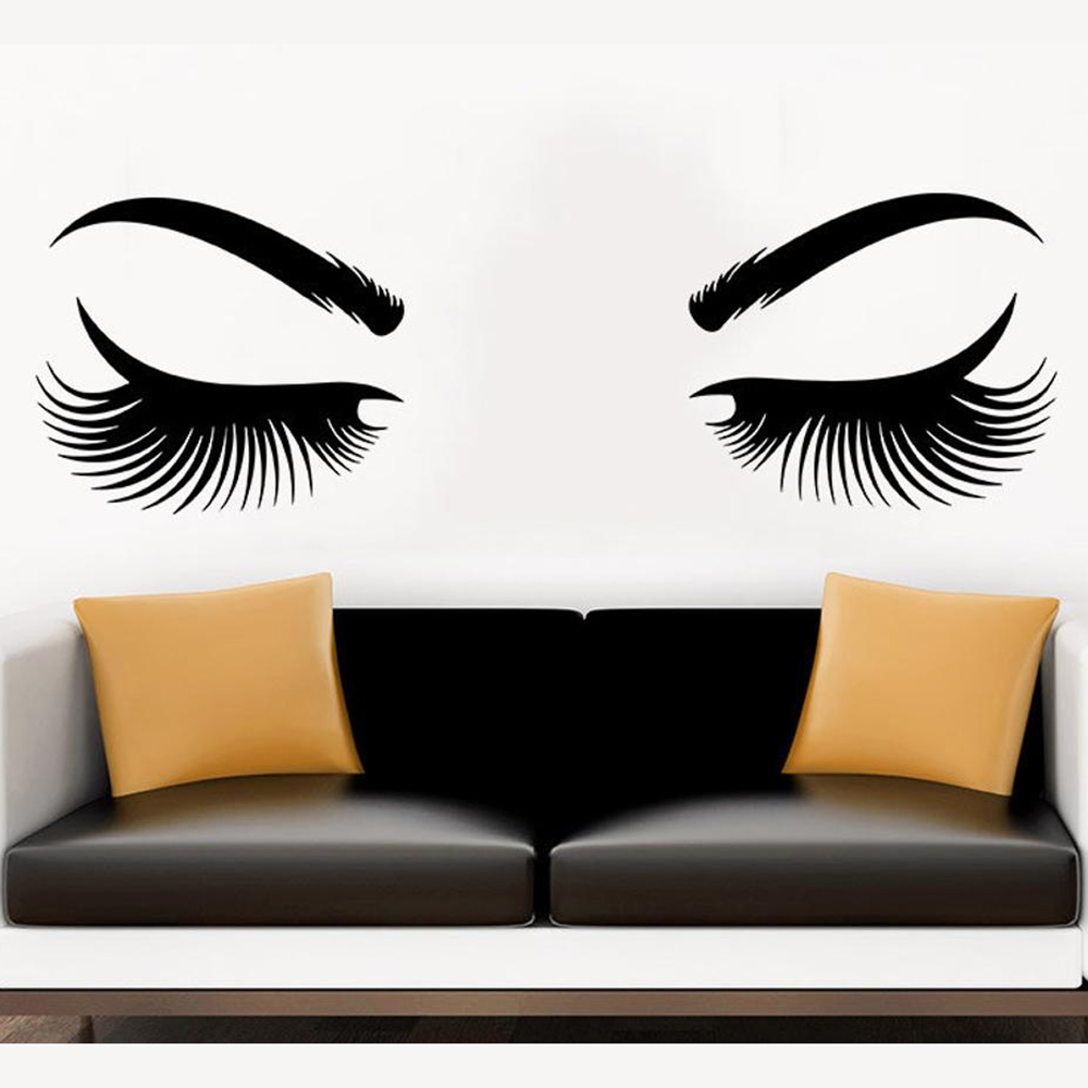 Gözler duvar Sticker vinil yap - Makeup Master Beauty Salon incelemesi ve fiyatı